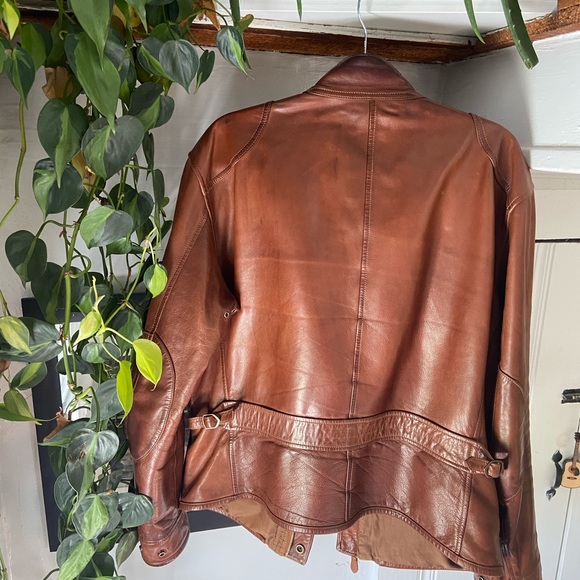 Men’s Ralph Lauren Southbury Leather Biker Jacket - Picture 2 of 16